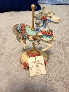 Vintage Heritage House Melodies County Fair Collection Carousel Music Box #2160